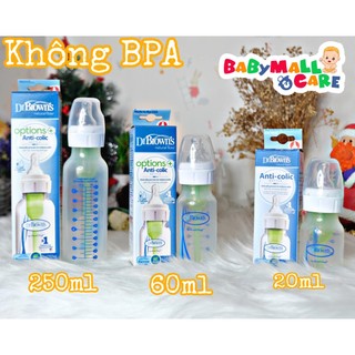 Bình sữa dr brown's nhựa cổ hẹp