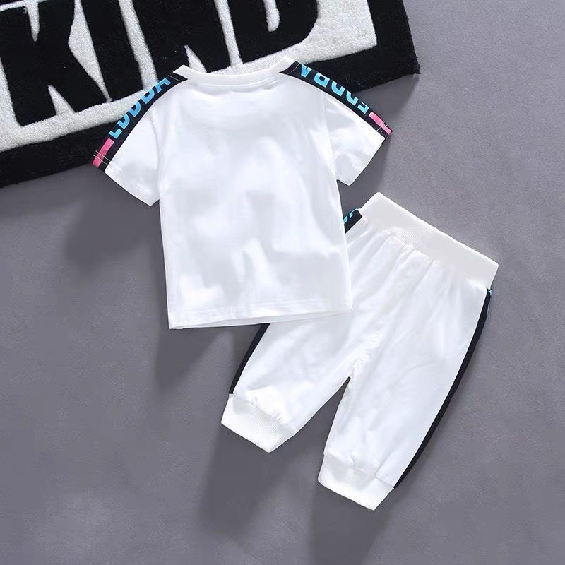 Bộ Thể Thao Quần Dài Hai Màu trắng Đen DBA Cho Bé Trai Bé Gái Mặc Đi Chơi Từ 5 Đến 28kg Thời Trang Trẻ Em Heri Kids