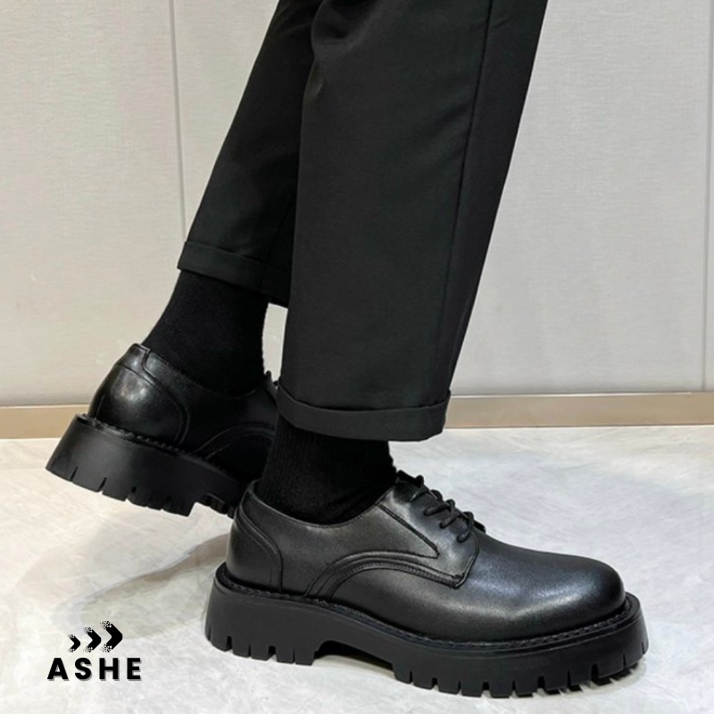 [Mã ICBFRI300 giảm 10% đơn 250K] Giày đốc nam ASHE - Da bò bền đẹp, tăng chiều cao đến 5cm thời trang | BigBuy360 - bigbuy360.vn