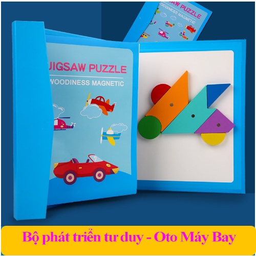 Đồ chơi xếp hình nam châm Tangram - Đồ chơi sáng tạo, phát triển tư duy cho bé