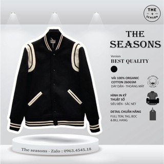 Áo khoác bomber varsity slp saint la*urent teddy ysl sơn tùng mtp hot trend 20 the.sesons