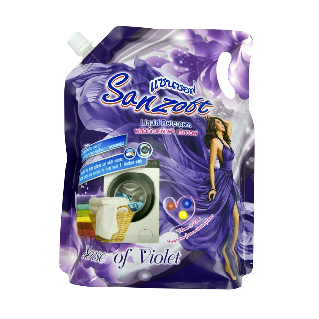 Nước giặt xả đậm đặc Sanzoft Sense of Violet 2000ml