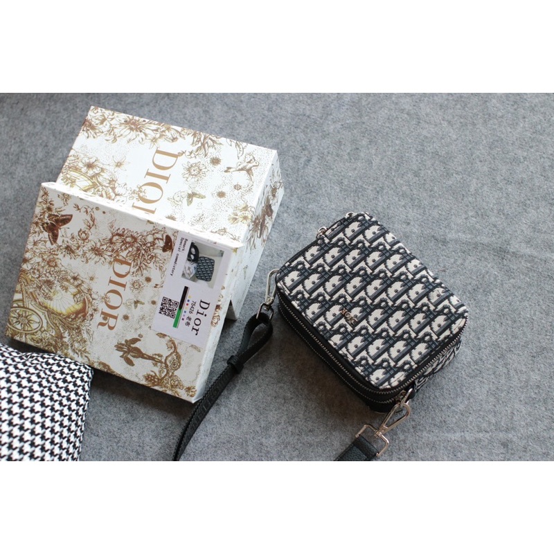 TÚI ĐEO CHÉO NAM NỮ UNISEX DI OR SIZE 18 FULLBOX SMANO BAGS HOẢ TỐC