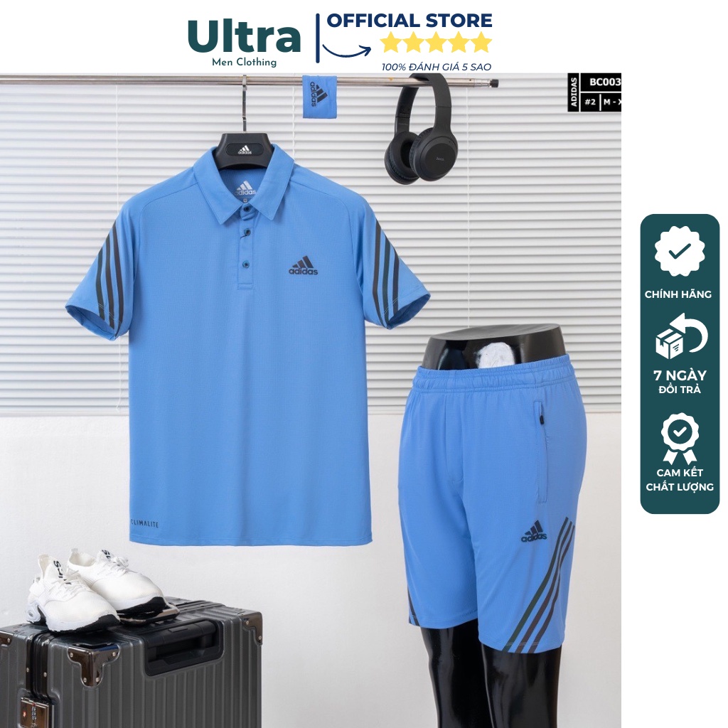 Bộ đồ nam mùa hè thể tha Hàng Hiệu Ultra Men UMBC0030 Đồ bộ nam cao cấp thun lạnh chất mát phom chuẩn đẹp nhiều màu