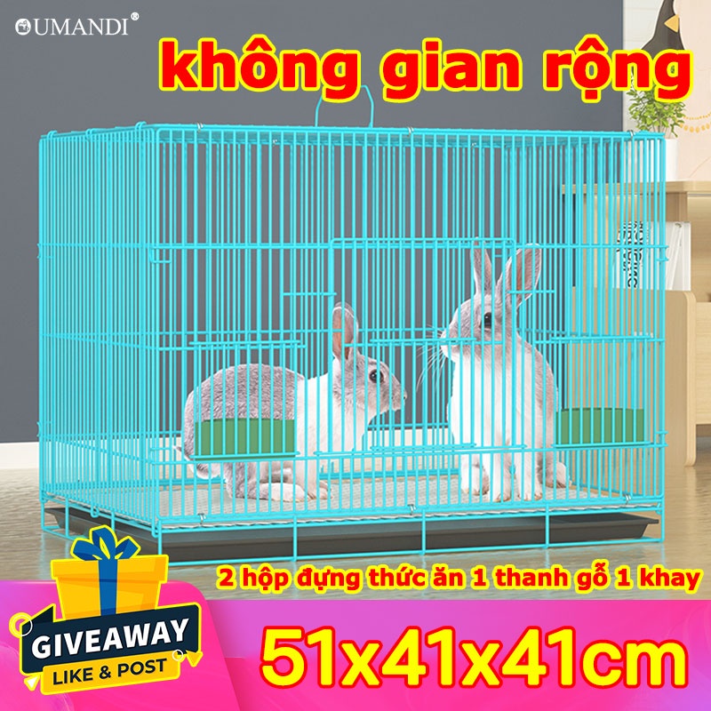 ngoại cỡ,Lồng Thỏ 51x41x41cm Combo Chuồng Bọ,Chuồng Thỏ, Hamster, Thú cưng nhỏ -Kèm khay vệ sinh,lồng chó mèo thỏ