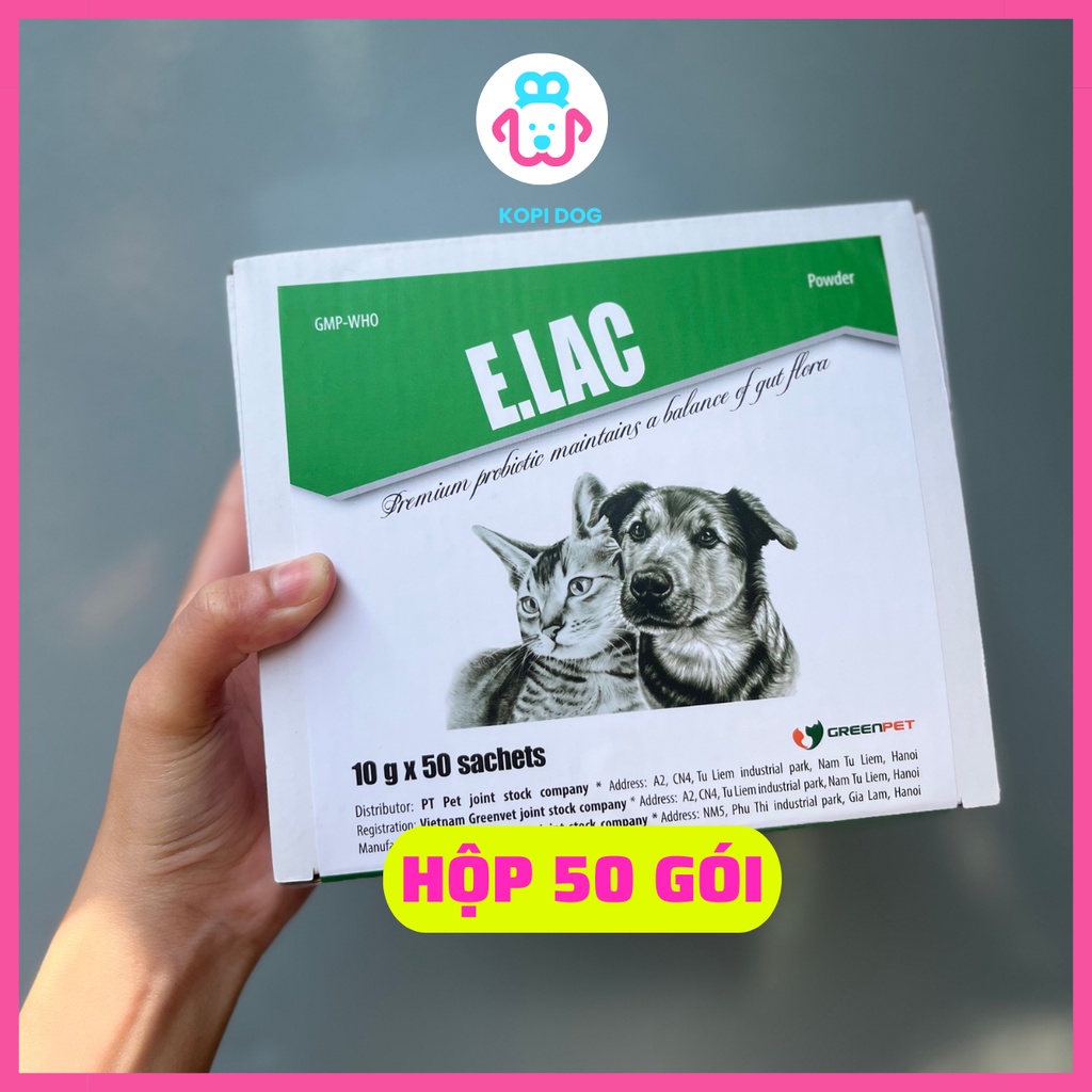 Men tiêu hóa ELAC  cho chó mèo 𝟭 𝙜𝙤́𝙞 𝟭𝟬𝙜𝙧𝙖𝙢