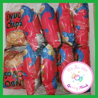 Bán sỉ bịch Bim bim Oishi Snack Indo Chips bánh phồng mực inđônêxia gói lớn 32 g/10 gói giòn sụn thơm ngon,đồ ăn vặt hot