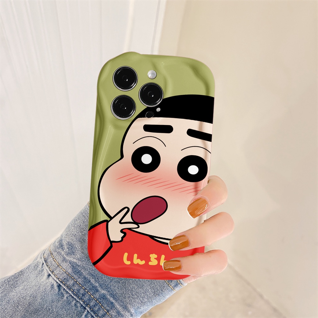 Ốp lưng iphone cạnh sóng shin lotso 6/6splus/7/7plus/8/8plus/x/xs/11/12/13/14/pro/max/plus/promax - Awifi S2-4