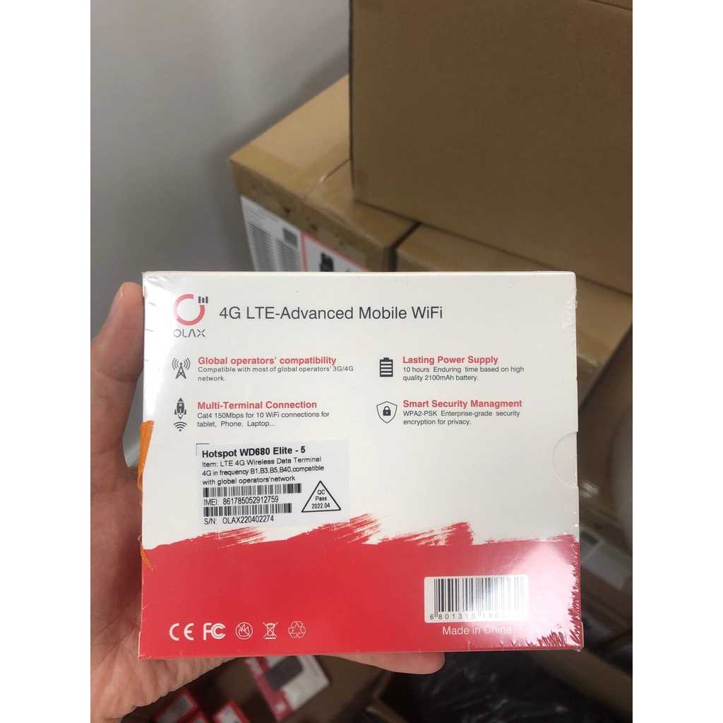 Bộ phát wifi di động 4G Olax Wd680