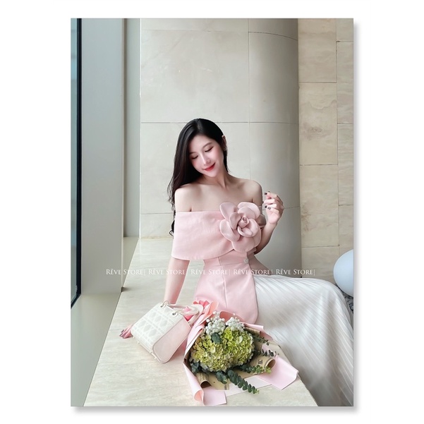Áo tacffa hồng đính hoa