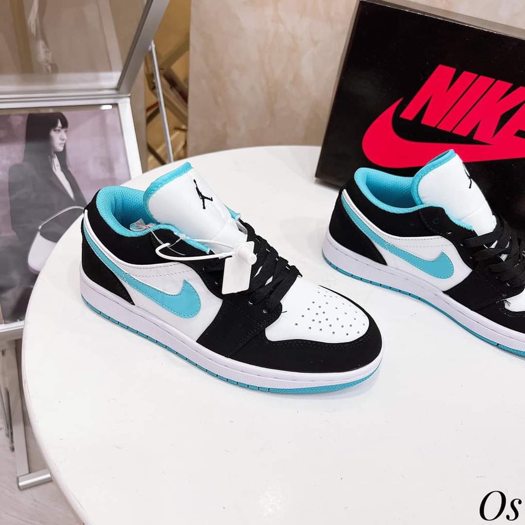 Giày Jordan Xanh Ngọc Cổ Thấp , Giày Sneaker JD1 Xanh Ngọc Thời Trang Cao Cấp Hottrend 2023