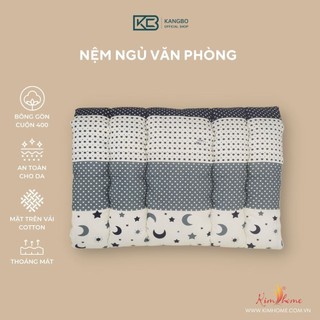 Đệm ngủ văn phòng chất liệu cotton chần gòn Kim Home size lớn cho một người 90x200 CM