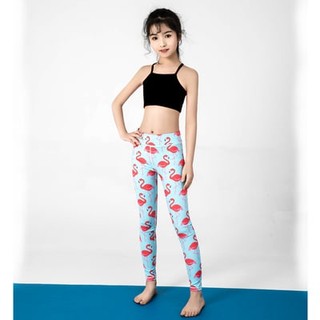 Quần tập yoga cho bé gái + quần áo yoga trẻ em