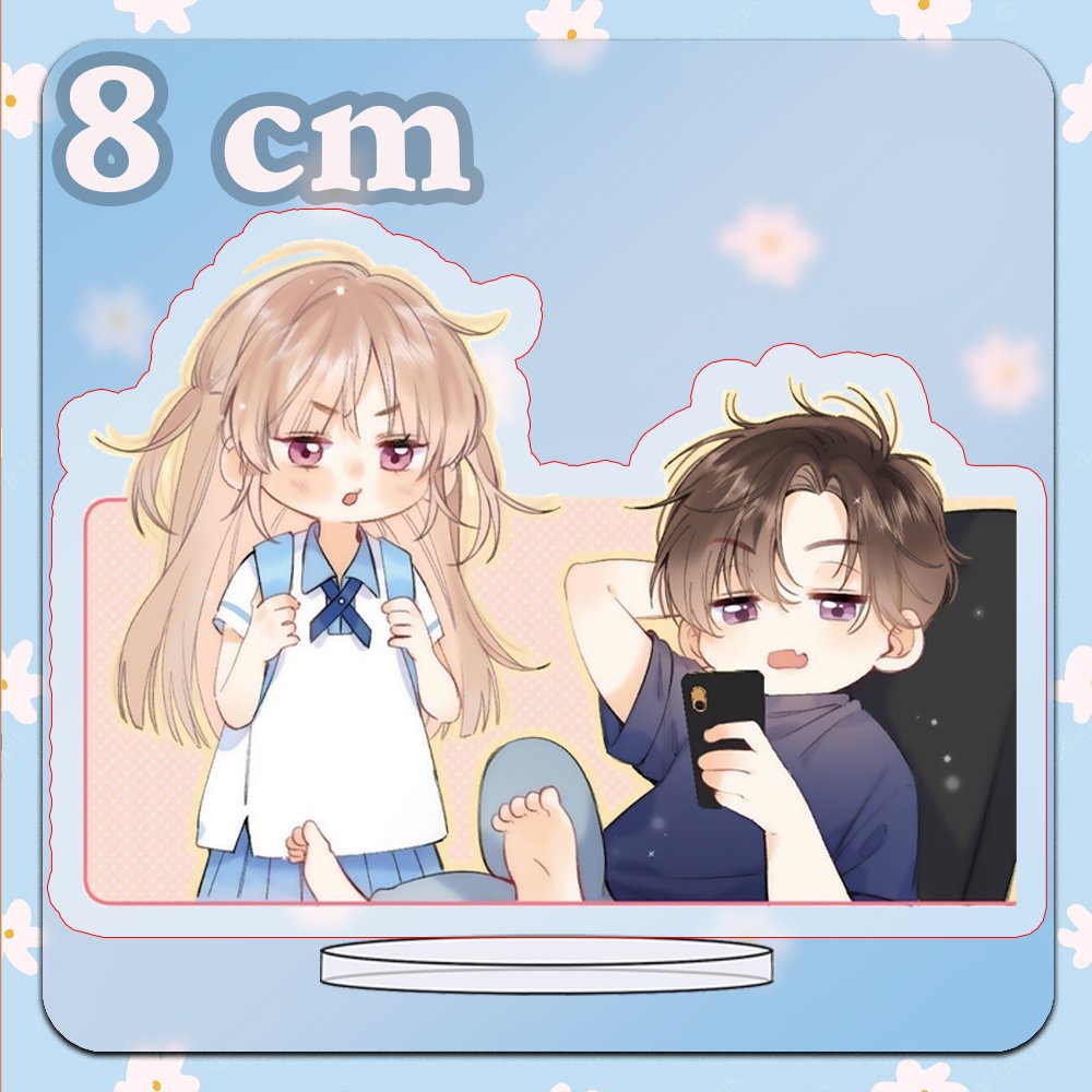 Mô hình Standee mini Tình yêu thầm kín VỤNG TRỘM KHÔNG THỂ GIẤU tượng acrylic manhua mica chibi quà tặng xinh xắn