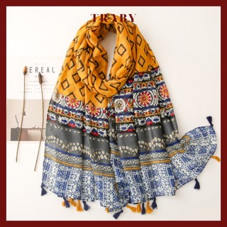 Khăn choàng boho đi biển đa năng siêu mềm mịn