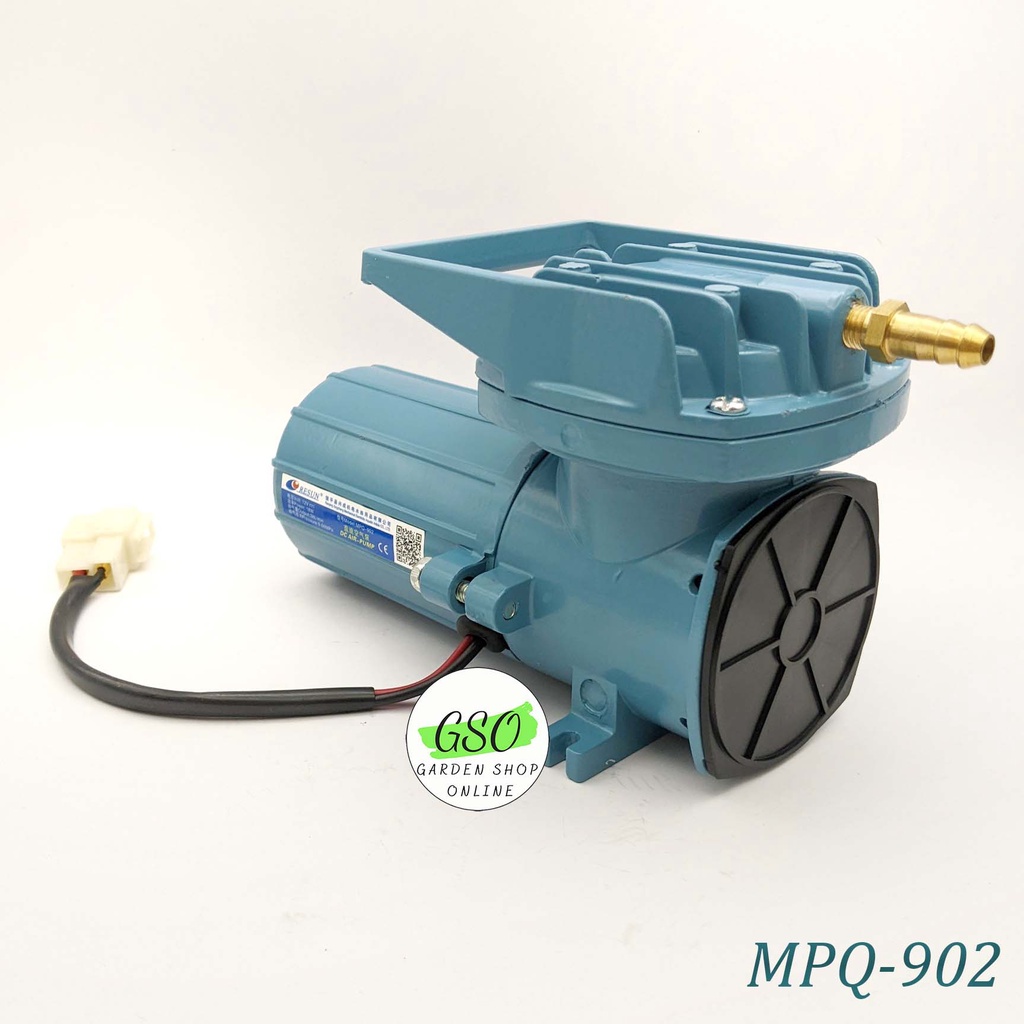 Máy bơm oxy 12v -18w chuyên dùng trong vận chuyển thủy-hải sản thương hiệu RESUN model MPQ-902 - 6 vòi ra khí