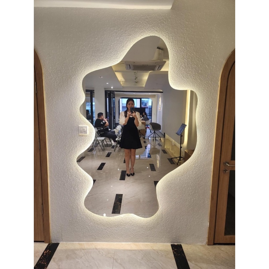 90x180cm Gương soi đám mây AAArealhome DM1 Gương soi toàn thân đèn led Gương toàn thân đèn led Gương