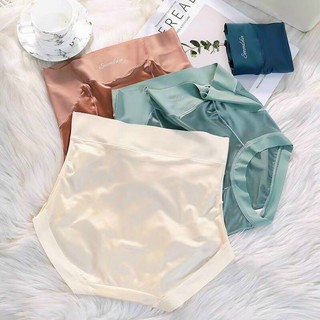 Quần lót nữ lụa satin cạp cao gen bụng CAO CẤP,nâng mông kháng khuẩn thấm hút tốt-Quần chip khôg lộ viền co giãn 4 chiều