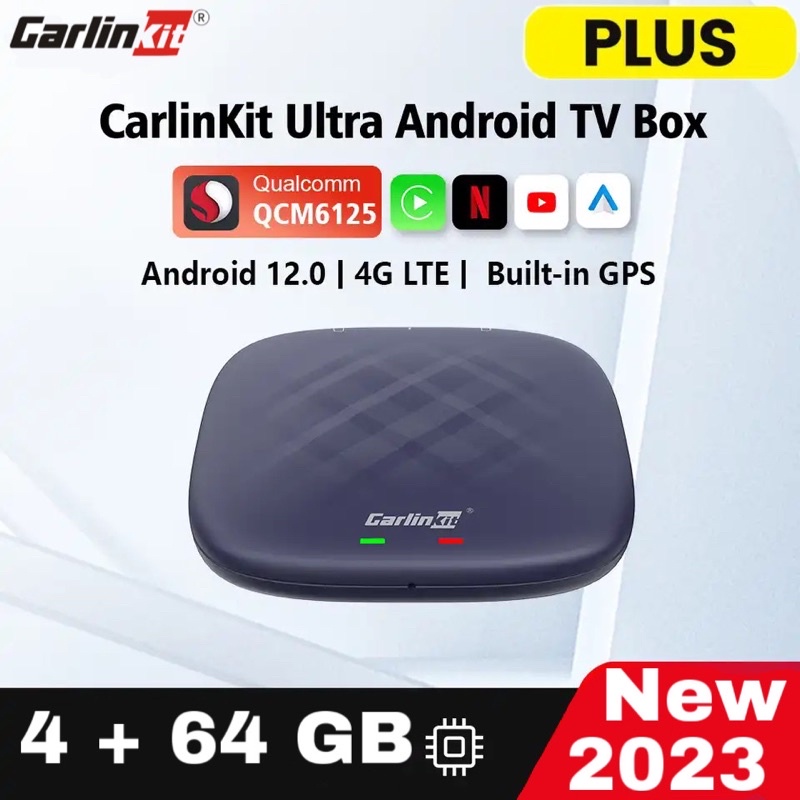 Carplay Android Box - TBox Plus Biến Màn Rin Thành Màn Hình Android Phiên Bản Ram 4GB - 64GB Rom Android 12