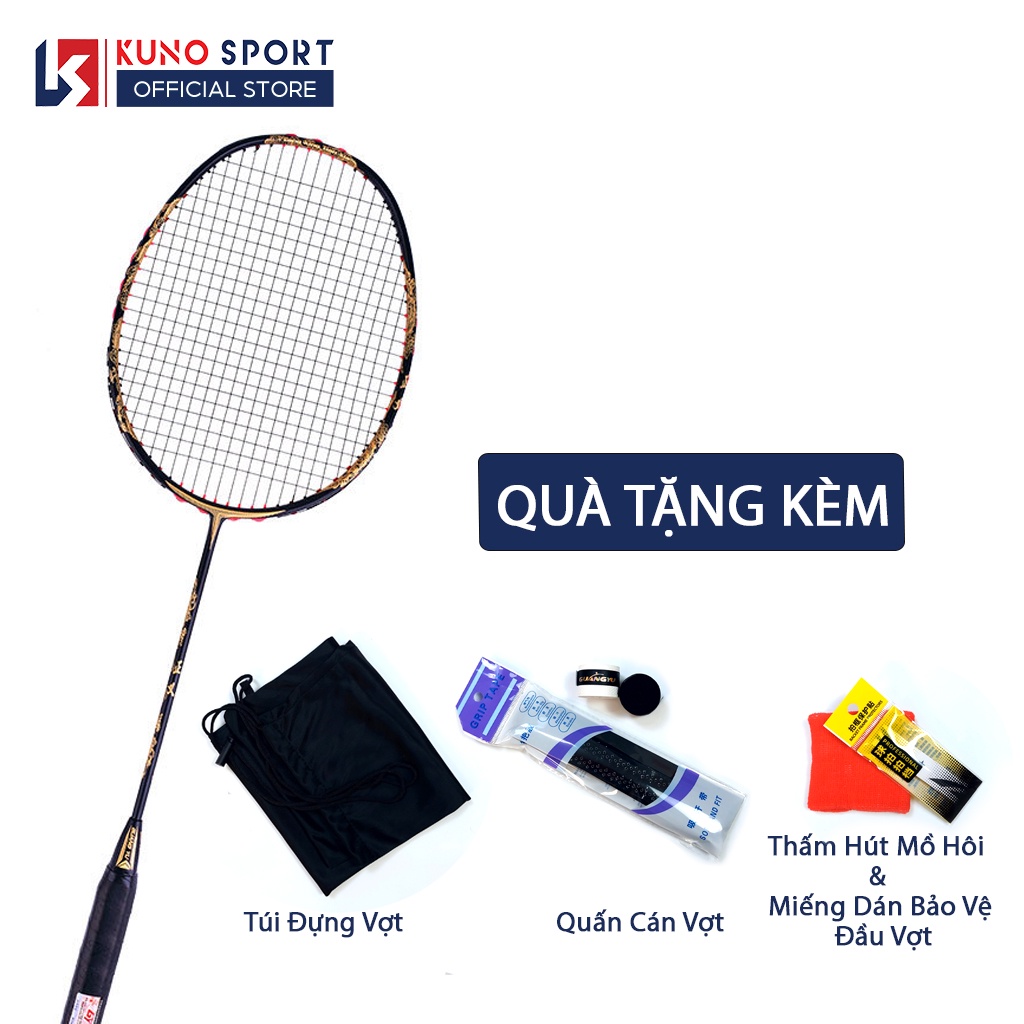 Vợt Cầu Lông GUANGYU 4U JUSTICE Full Carbon Cao Cấp, Chuyên Công Chống Xoẵn Độ Ổn Định Cao Lưới Căng Sẵn 9.5KG – GY02