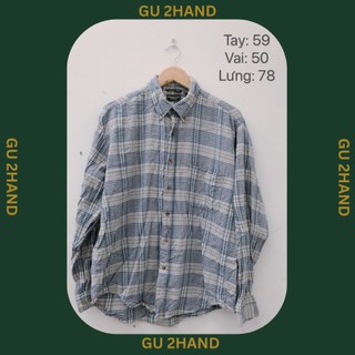 Áo sơ mi flannel 2hand chụp thật