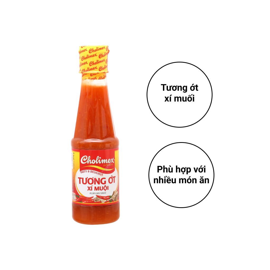 Tương ớt xí muội Cholimex chai 270g Date 16/6/23