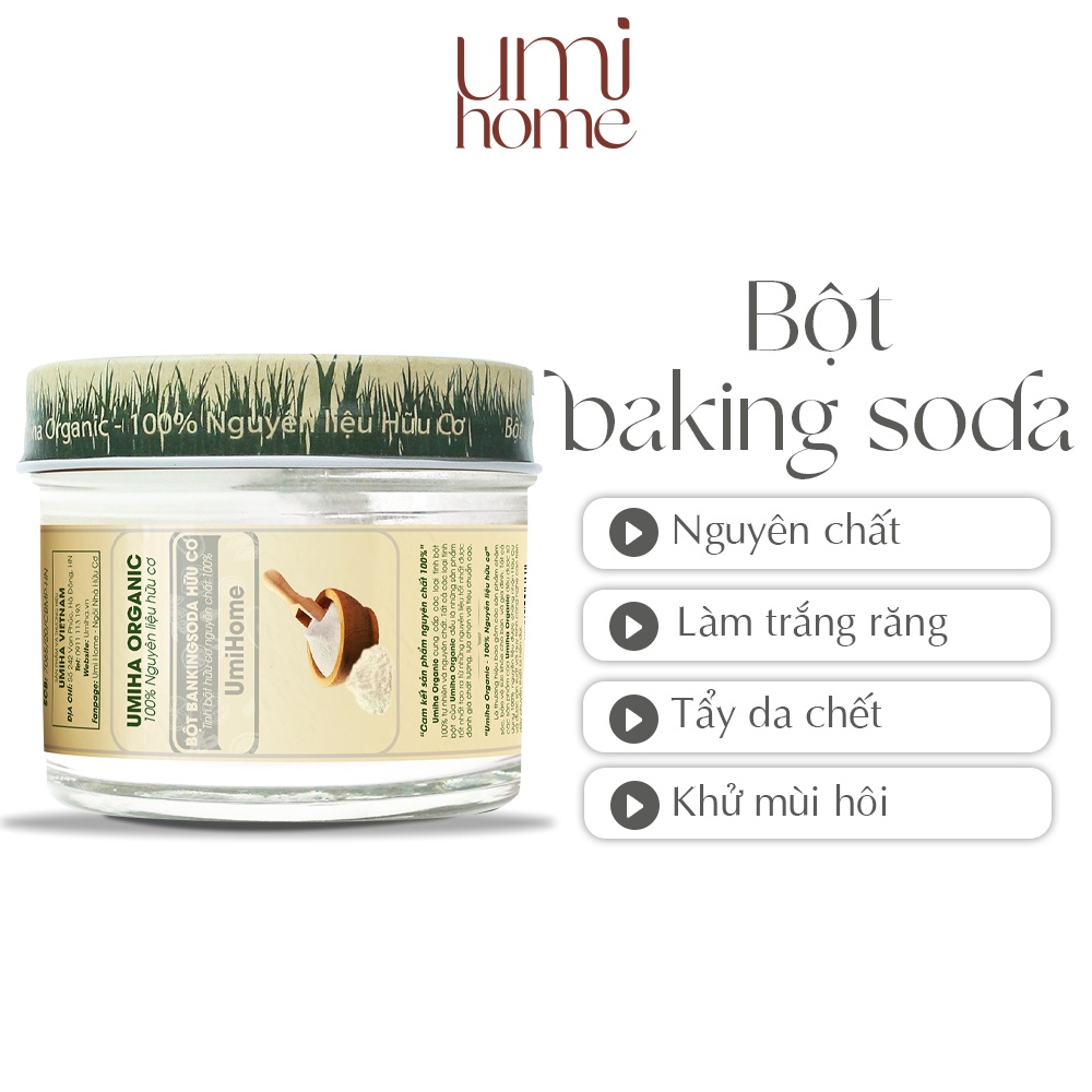 Bột đánh trắng răng UMIHOME (85g) - Đánh trắng răng hiệu quả với thành phần Banking Soda làm tẩy trắng răng an toàn