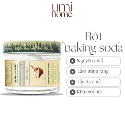 Bột đánh trắng răng UMIHOME (85g) - Đánh trắng răng hiệu quả với thành phần Baking Soda làm tẩy trắng răng an toàn