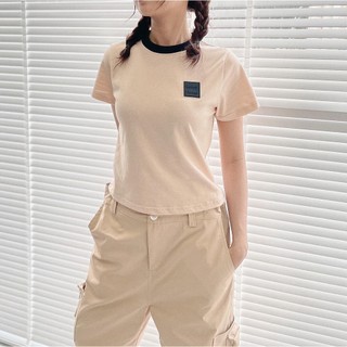 Áo thun ngắn cổ viền YELLOW FLICKER basic freesize