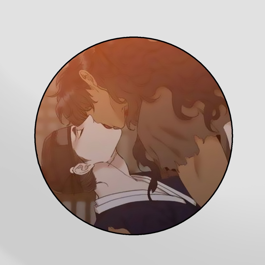 Huy hiệu MẮT PHỦ TOÀN SƯƠNG BL manhwa phụ kiện cài áo in hình anime chibi xinh xắn dễ thương