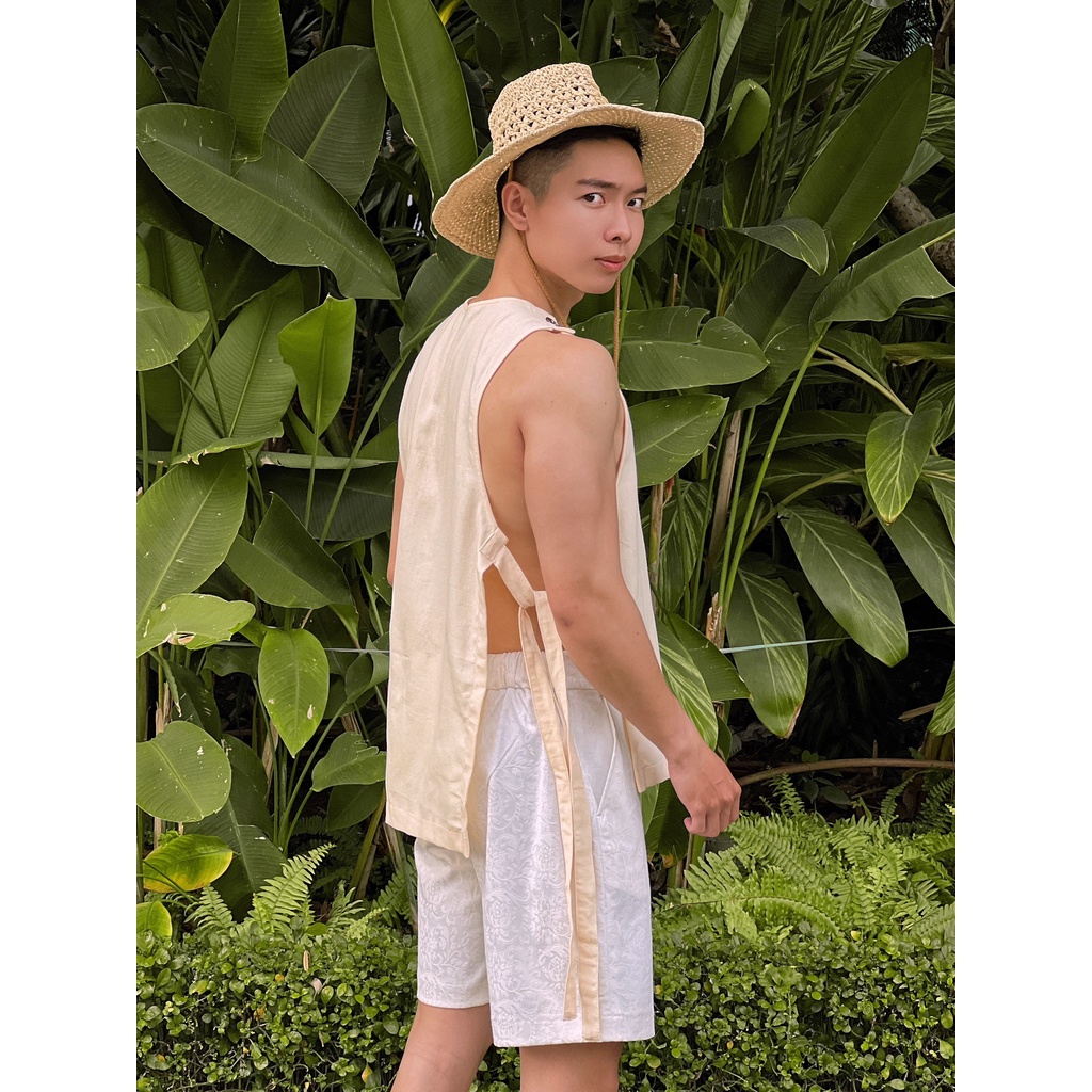 Áo tanktop phối dây hở sườn cực chất thương hiệu REO Concept