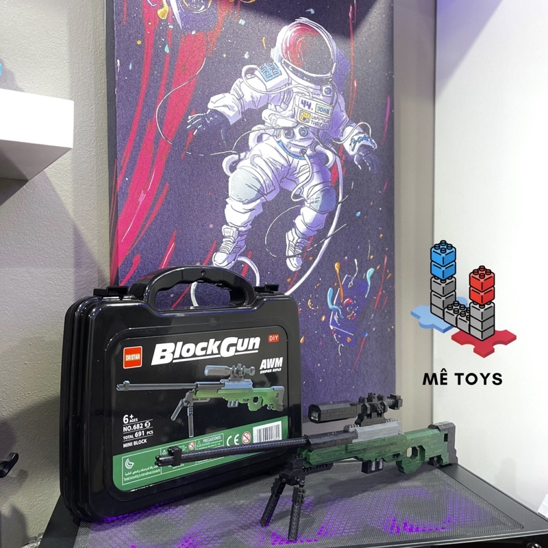 Đồ Chơi Lắp Ráp Mô Hình AK47, VSK94 26-42cm Siêu Ngầu - Mê Toys