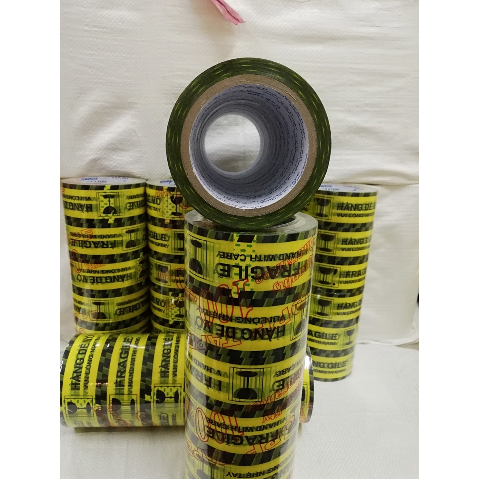 Băng keo hàng dễ vỡ 1kg gồm 6 cuộn 100yard hàng chất lượng