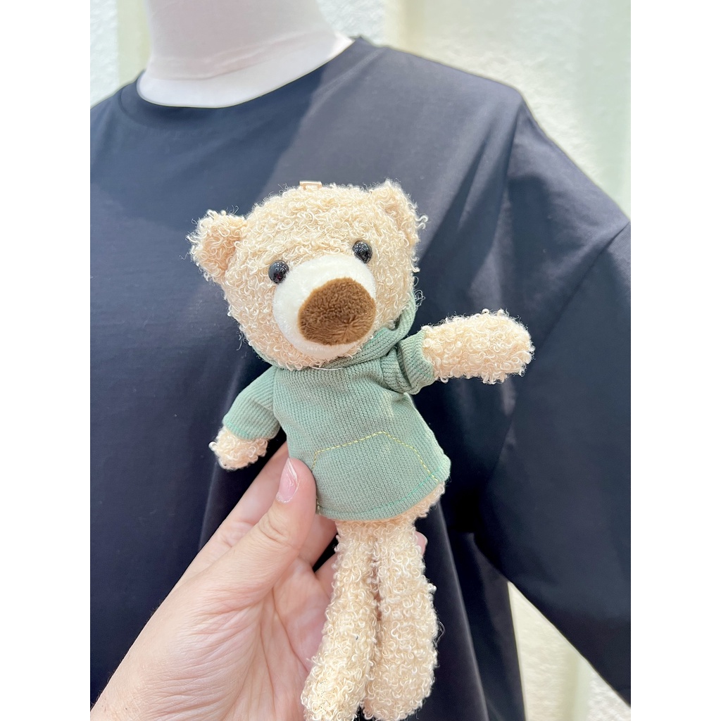 Bộ quần caro áo thun trơn kèm gấu 2 màu - HN1055