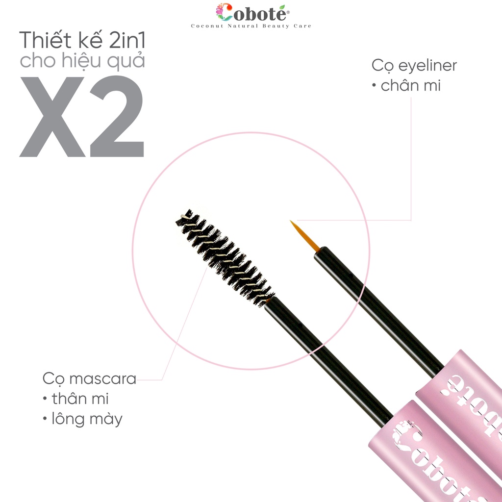 Serum Dưỡng Dài Mi & Mày Coboté - Mi Dài Trông Thấy Chỉ Sau 2 Tuần - Coco Miracle Eyelas