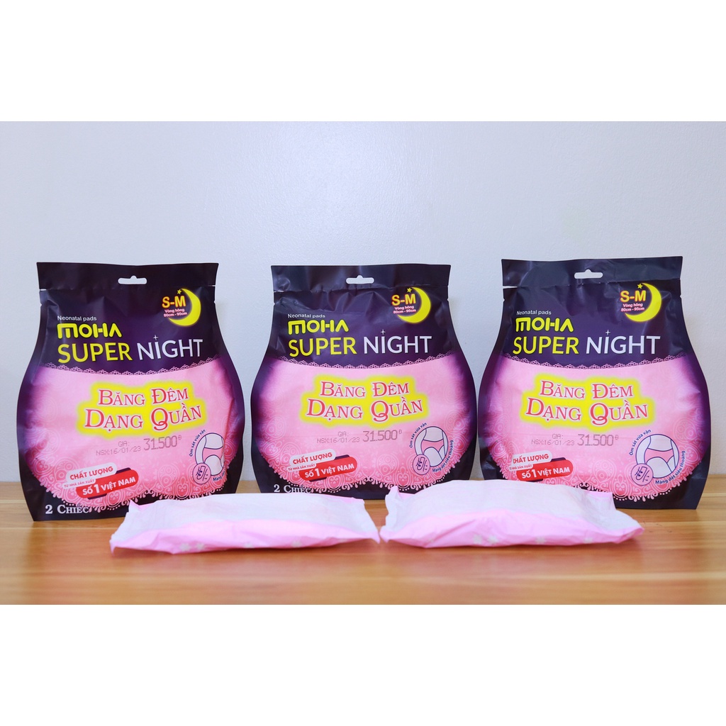 Băng Vệ Sinh Ban Đêm Dạng Quần Moha - Tinysun