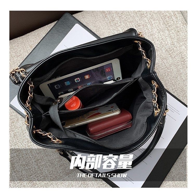 Túi đeo vai tote IELGY hobo da PU dáng vuông nằm ngang bề mặt mềm mại màu trơn sức chứa lớn thời trang đơn giản dạo phố