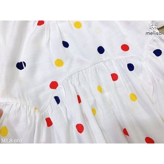 Váy Melisa chấm bi tay bồng