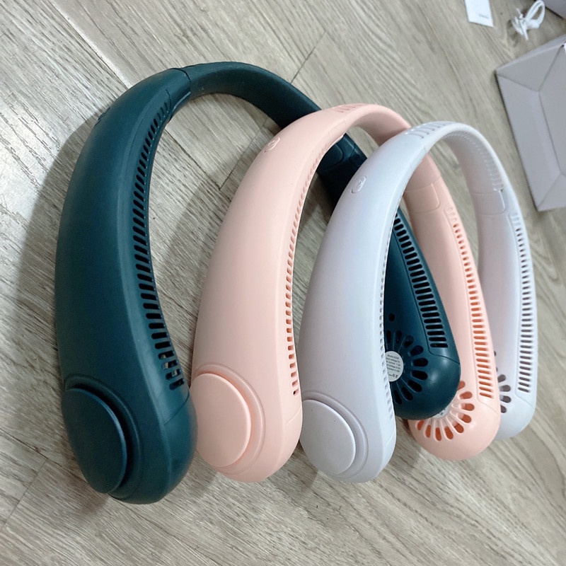Quạt Đeo Cổ Không Cánh Mini Sạc Usb Tiện Lợi 3 Cấp Độ Gió  - Bảo Hành Lỗi 1 Đổi 1 - ONE MAX