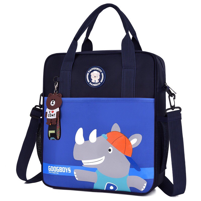 Túi xách cho bé đi học thêm đeo chéo và đeo balo đựng đồ dùng sách vở phù hợp nhất cho bé cấp 1