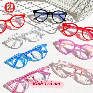 Kính mắt chống bức xạ và ánh sáng xanh cho bé 2-9 tuổi, gọng cổ điển, phù hợp học online trên máy tính, mã H2801