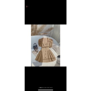 ĐẦM CỔ VUÔNG XẾP LY EO BIGSIZE