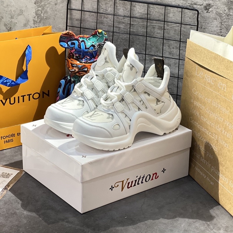 Giày Thể Thao Louis Vuitton Archlight Trainers 'White'. Giày Nữ LV Archlight Trắng.