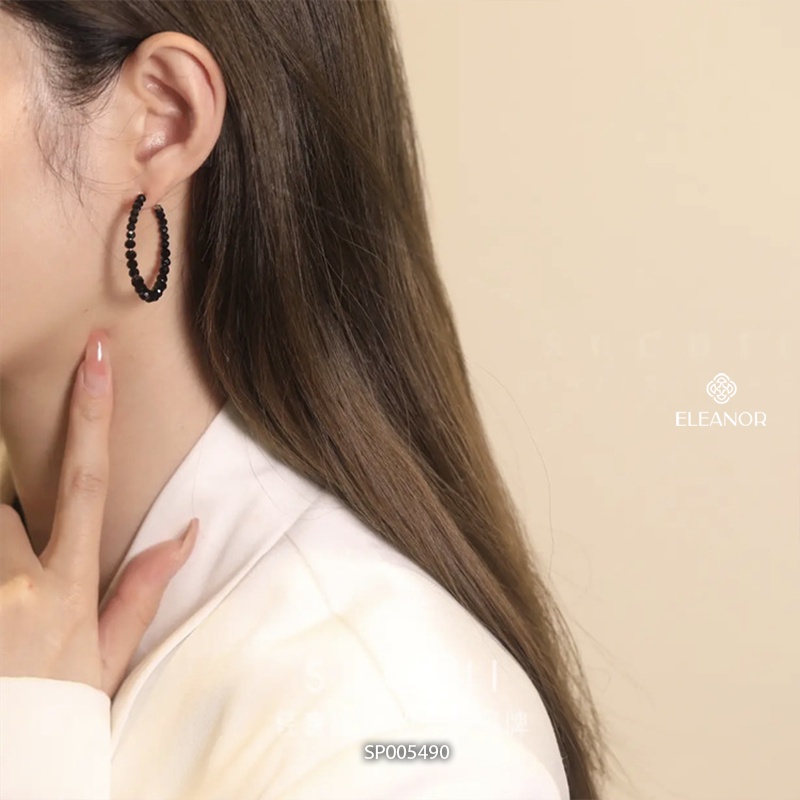 Bông tai nữ chuôi bạc 925 Eleanor Accessories chuỗi hạt cườm cá tính phụ kiện trang sức 5490