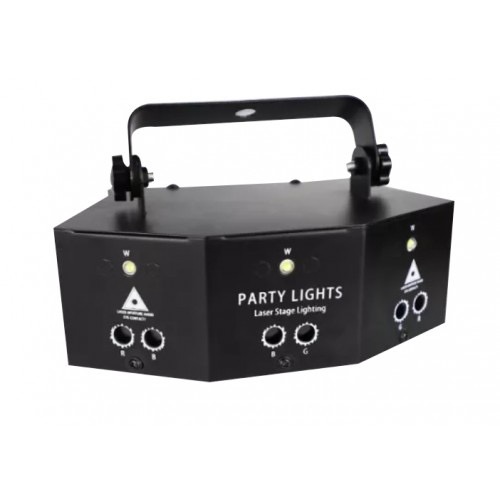 Đèn LED LASER 9 mắt trang trí phòng ngủ, cảm biến theo nhạc