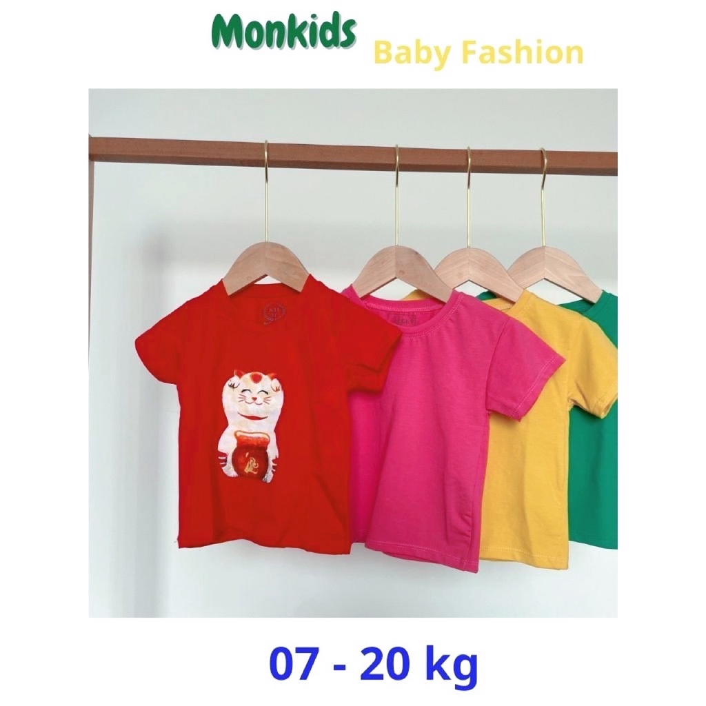 Áo cộc tay bé gái, áo thun cho bé gái, áo phông bé gái 7-20kg