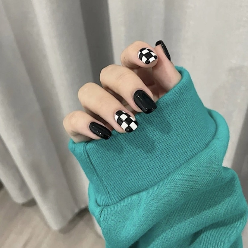 Móng giả Lyly PD01 bộ 24 móng tay giả rẻ thiết kế đẹp thời trang móng úp nailbox