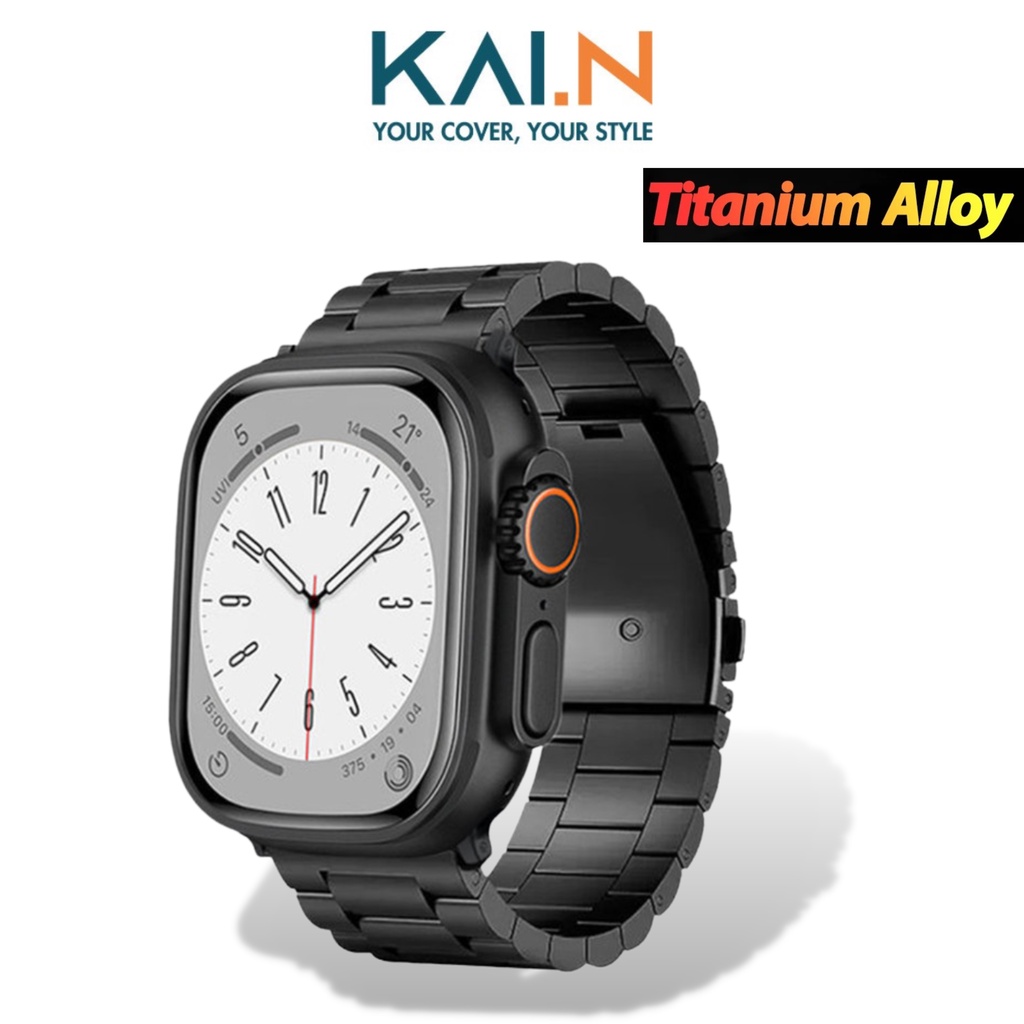Dây Đeo Cho Apple watch Ultra/ Apple Watch Size 42/44/45 Kai.N Titanium Alloy Band