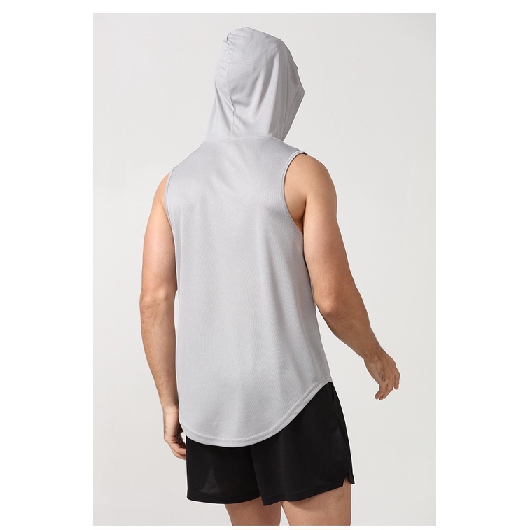 Áo thun 3 lỗ Nam, có nón, form thoải mái tập luyện, dạo phó, di biển, chơi, pinic