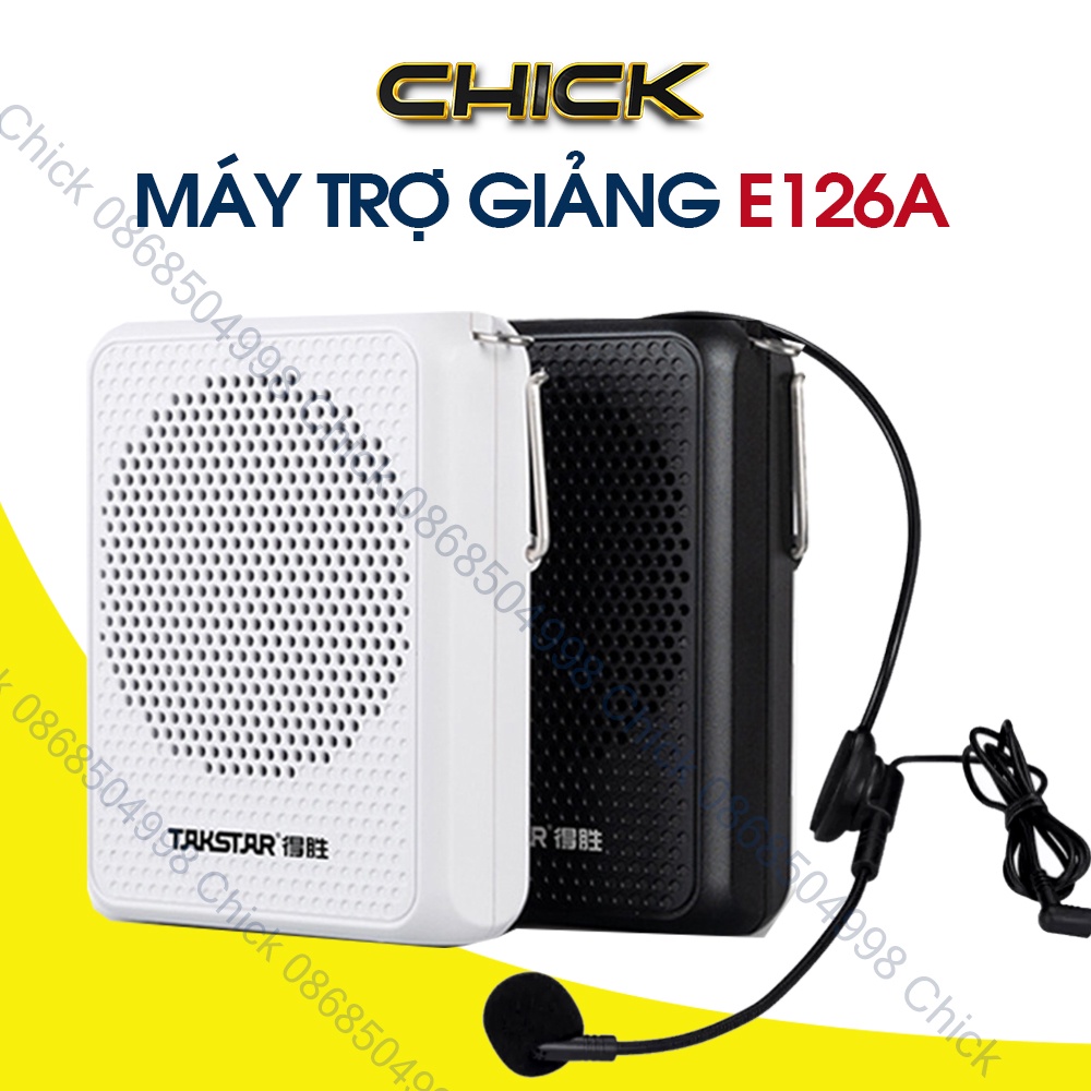 Máy Trợ Giảng TAKSTAR E126A Sử Dụng 15h, Gọn Nhẹ , Công Xuất 8W [BẢO HÀNH 1 NĂM]